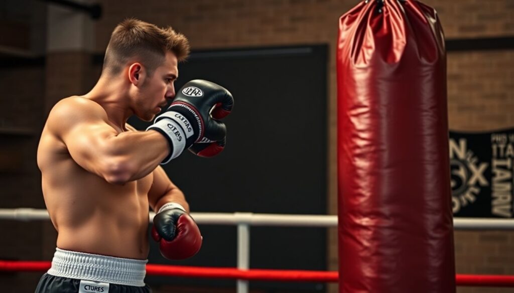 Как правильно работать на боксерском мешке: программы тренировок для разных уровней подготовки - иллюстрация