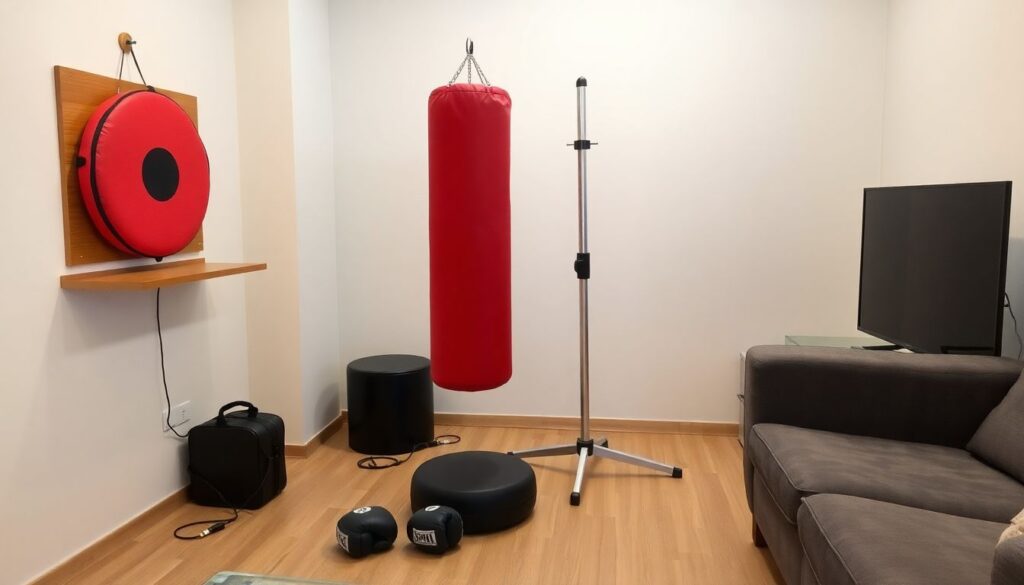 Домашний зал боксёра-любителя: минимальный набор оборудования и как его правильно расположить - иллюстрация