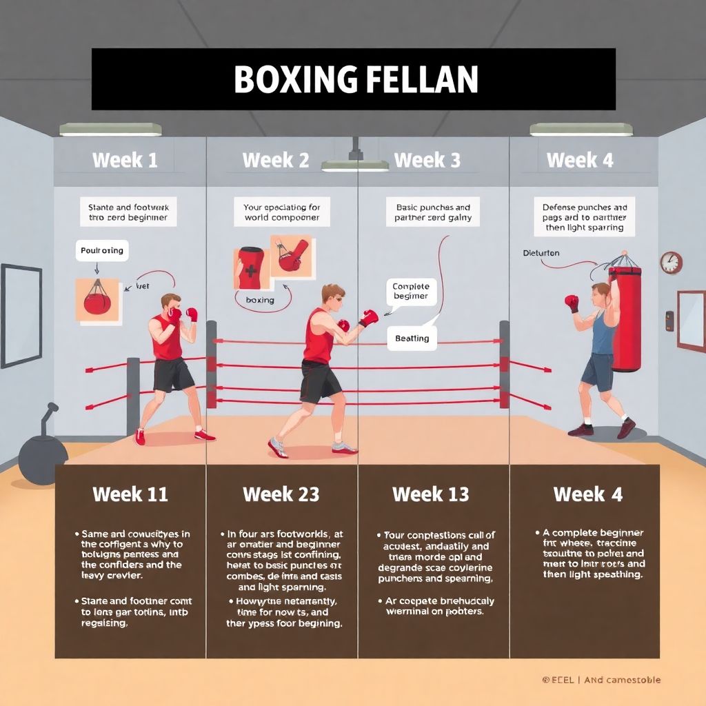 План тренировок на 4 недели для новичка: путь от первых ударов к спаррингу