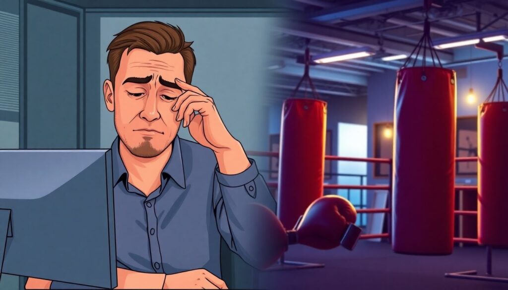 Лёгкий путь в бокс для офисных работников: программа тренировок после рабочего дня - иллюстрация