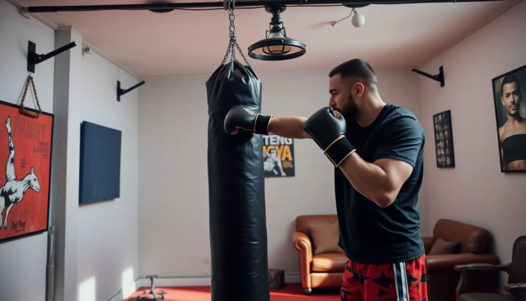 Выбор боксерского мешка для дома: настенный, напольный, тяжелый - что подойдет именно вам - иллюстрация
