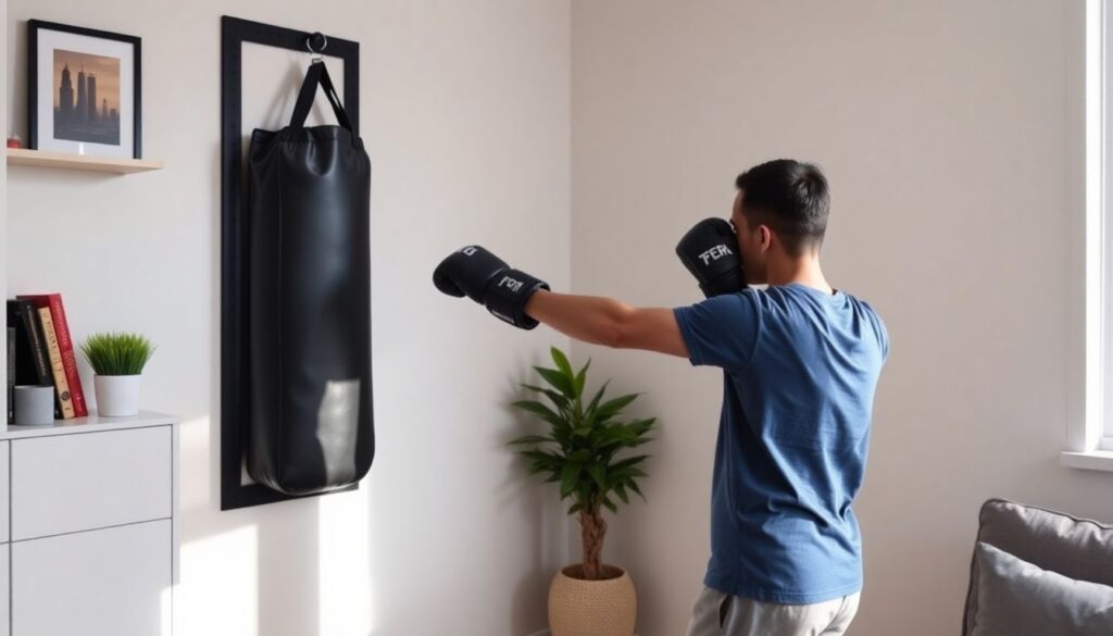 Домашний зал боксера: минимальный набор оборудования для эффективных тренировок - иллюстрация